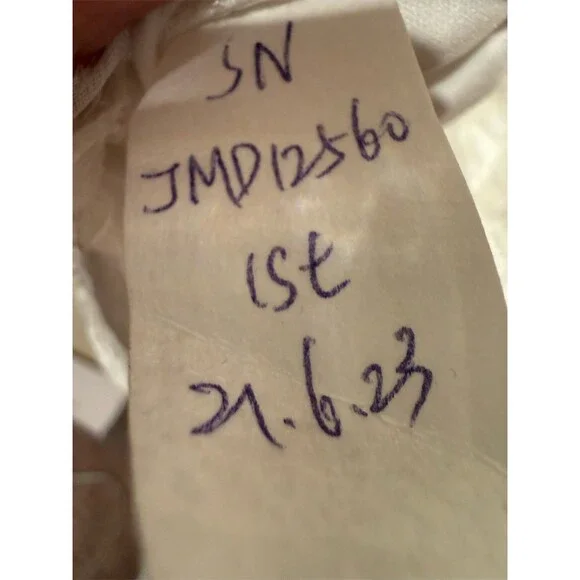 Just Me Dress Womens Size S White Floral Lace Mini Long Sleeve V-Neck Zip - Picture 7 of 7